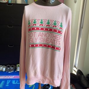 Pink Christmas sweater